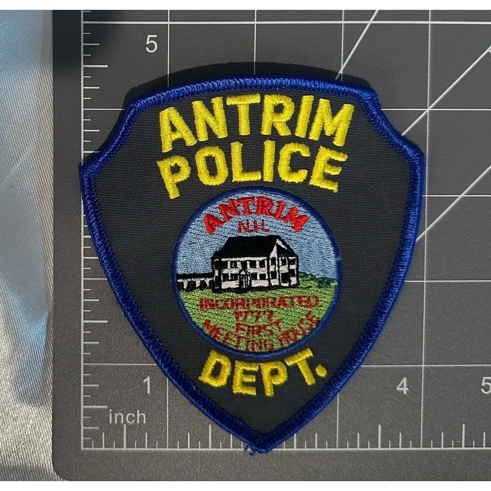 Antrim, New Hampshire Police Patch DISCONTINUED and Game Worn!
